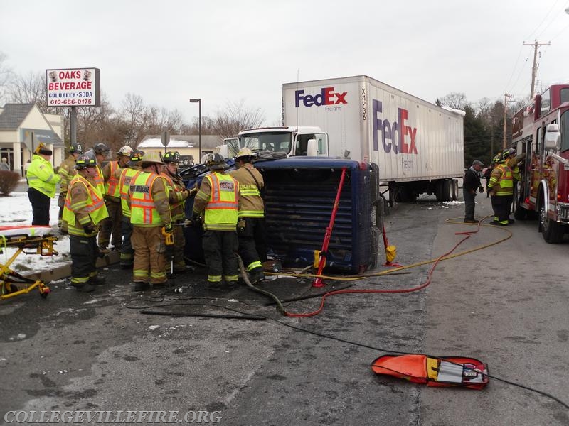 Vehicle Rescue Egypt Road and Brower Avenue, Oaks, Upper Providence